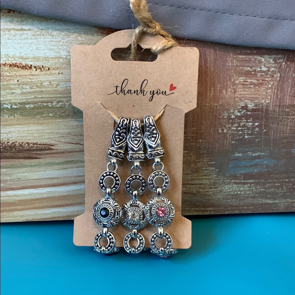 Vintage 90s Elegant Silver Bracelet Set